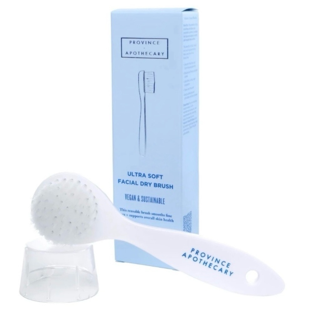 Province Apothecary Ultra Soft Facial Dry Brush Vegan Lymphatic Set of 2 NIB